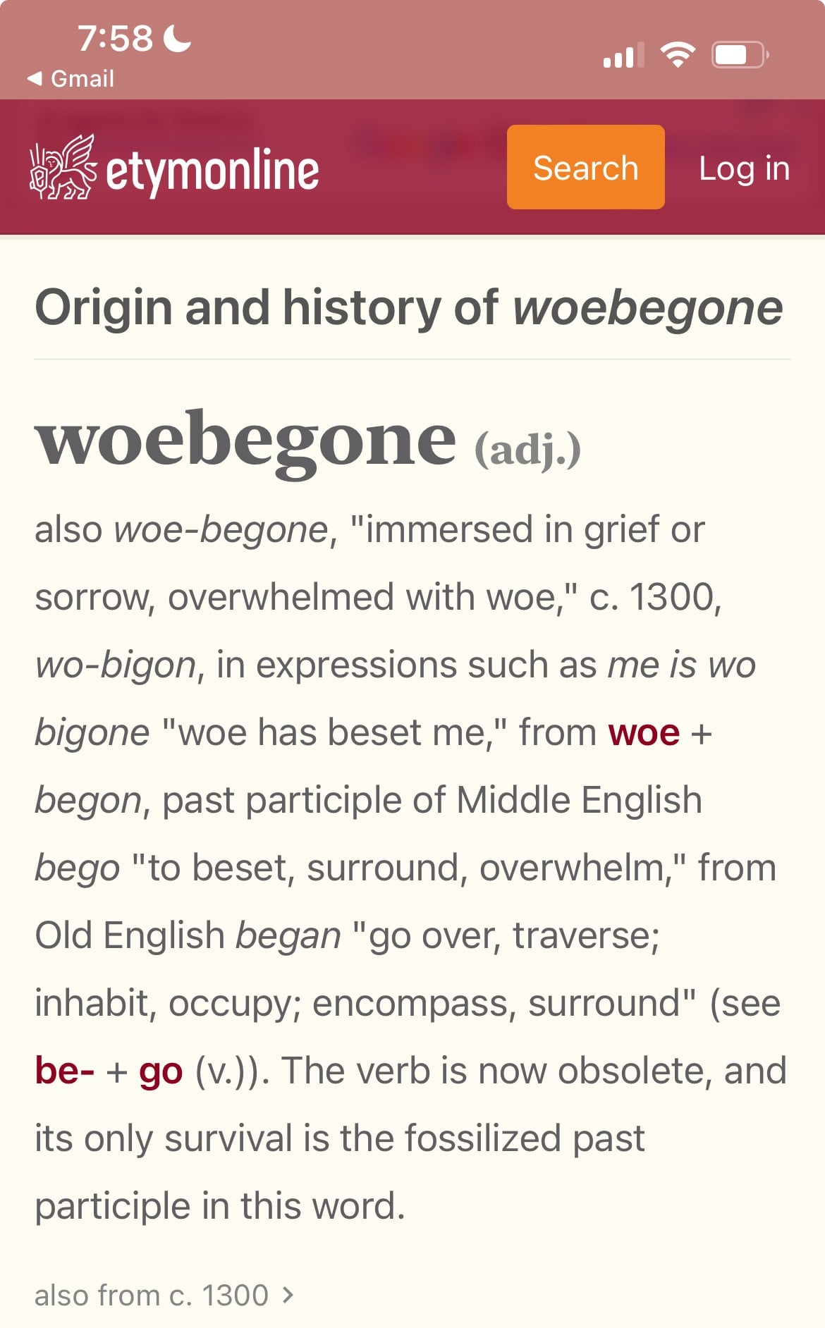 Woebegone