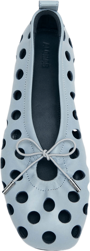 ALOHAS Rosalind Cut Out Blue Ballet Flats