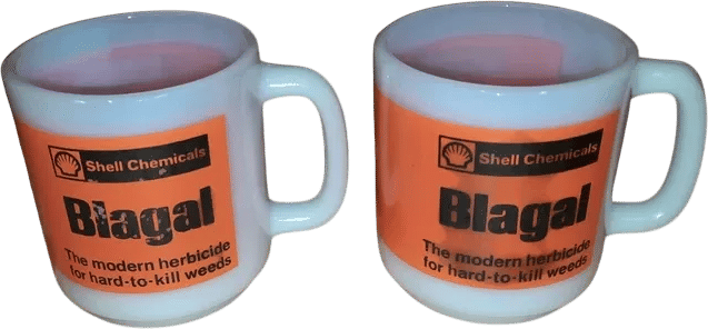 Glasbake Shell Advertising Mug