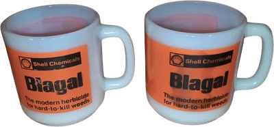 Glasbake Shell Advertising Mug