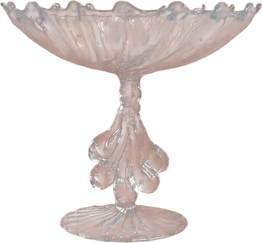 Ondine hand blown glass Fruit Bowl by Justine Ménard