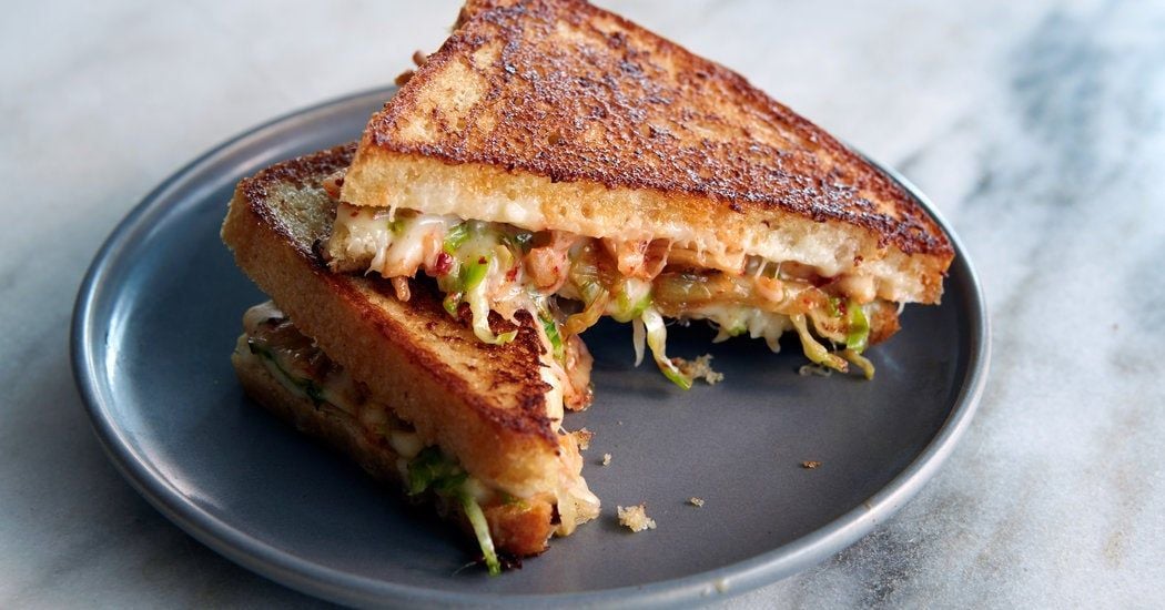 Kimchi grilled cheese!