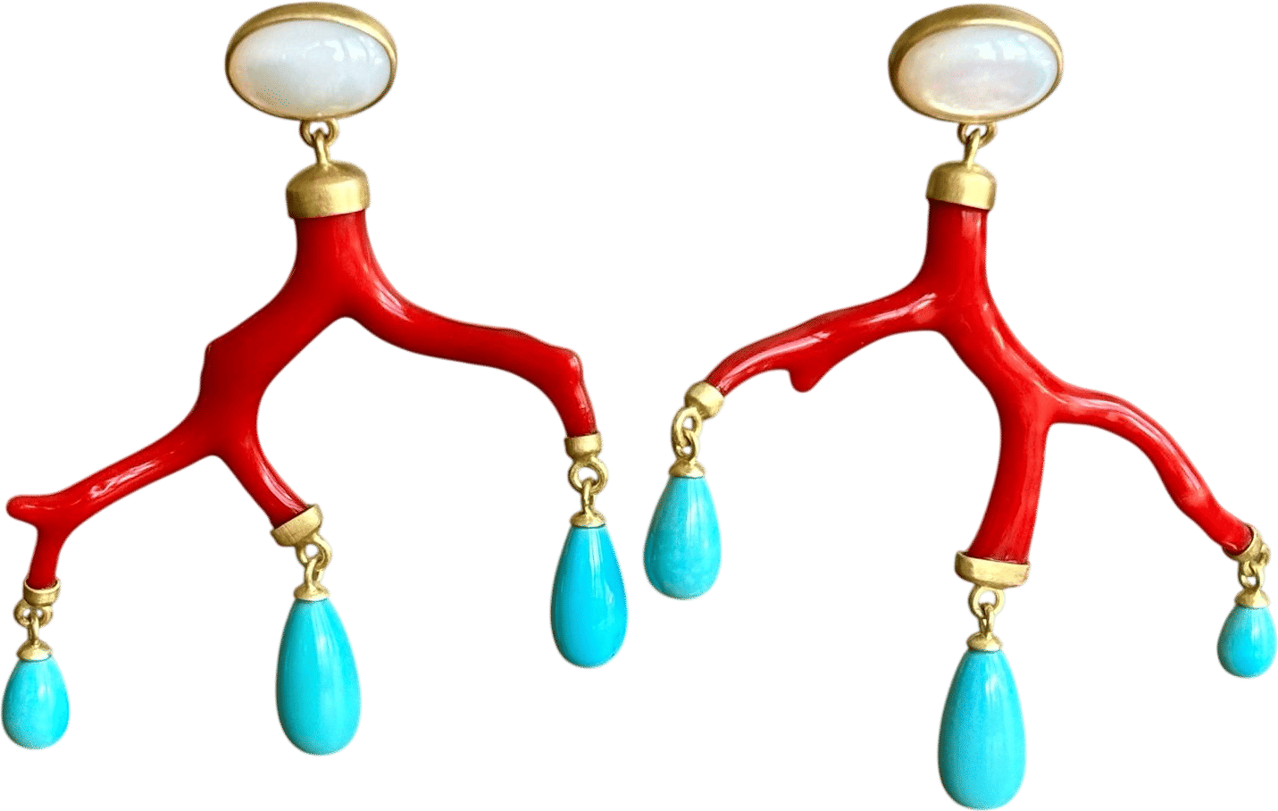 Monika Krol Coral Branch Earrings