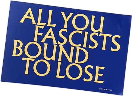 All You Fascists Bound to Lose Sticker - Etsy