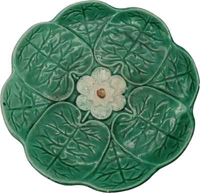 Vintage Majolica Lily Pad Plate