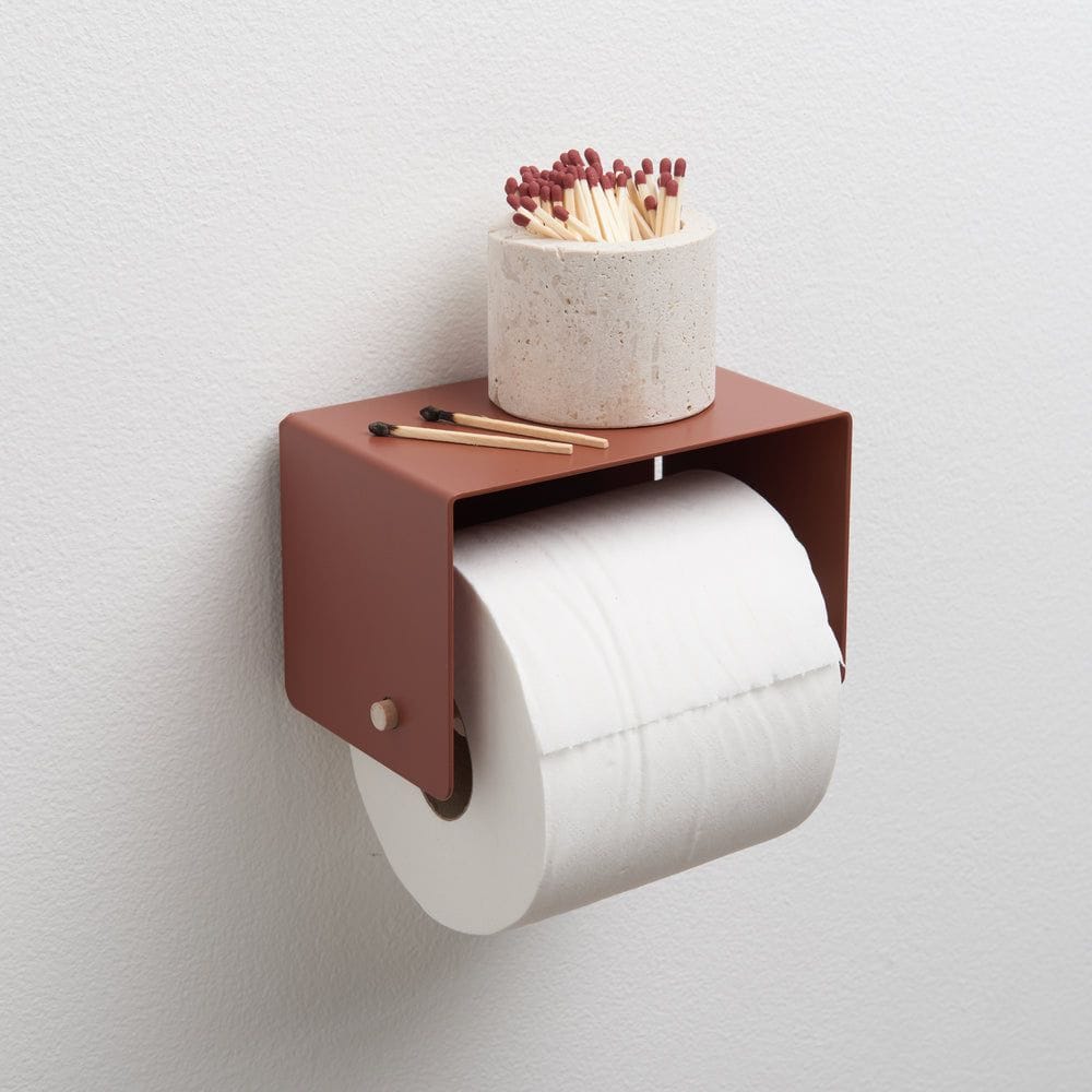 Safran Everyday Toilet Paper Roll Holder with Phone Rest