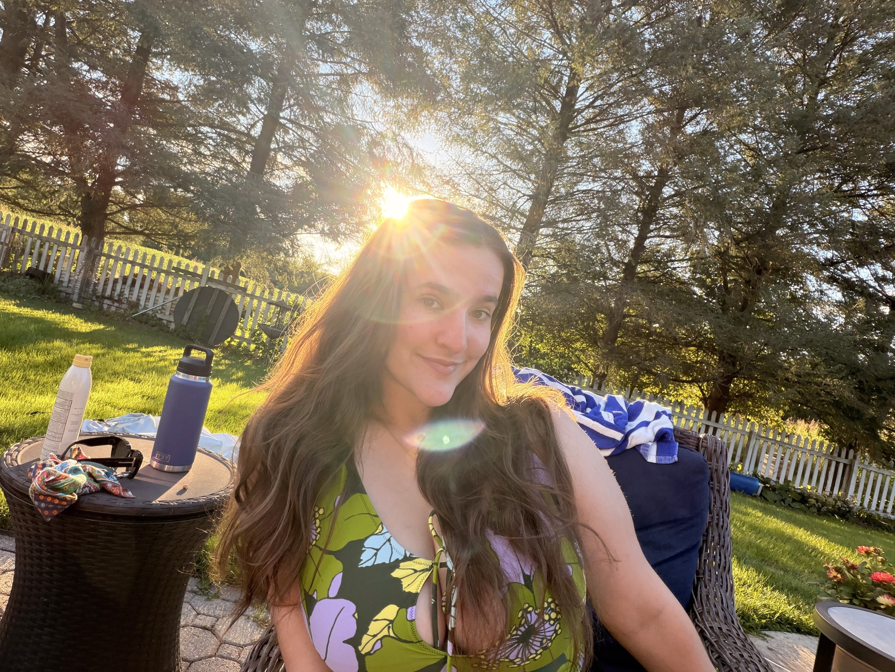 being brunette on a sunny day!!