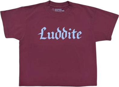 Luddite Maroon T-Shirt