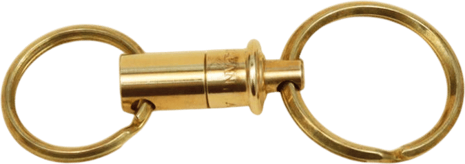 A&F Brass Releasable Key Ring