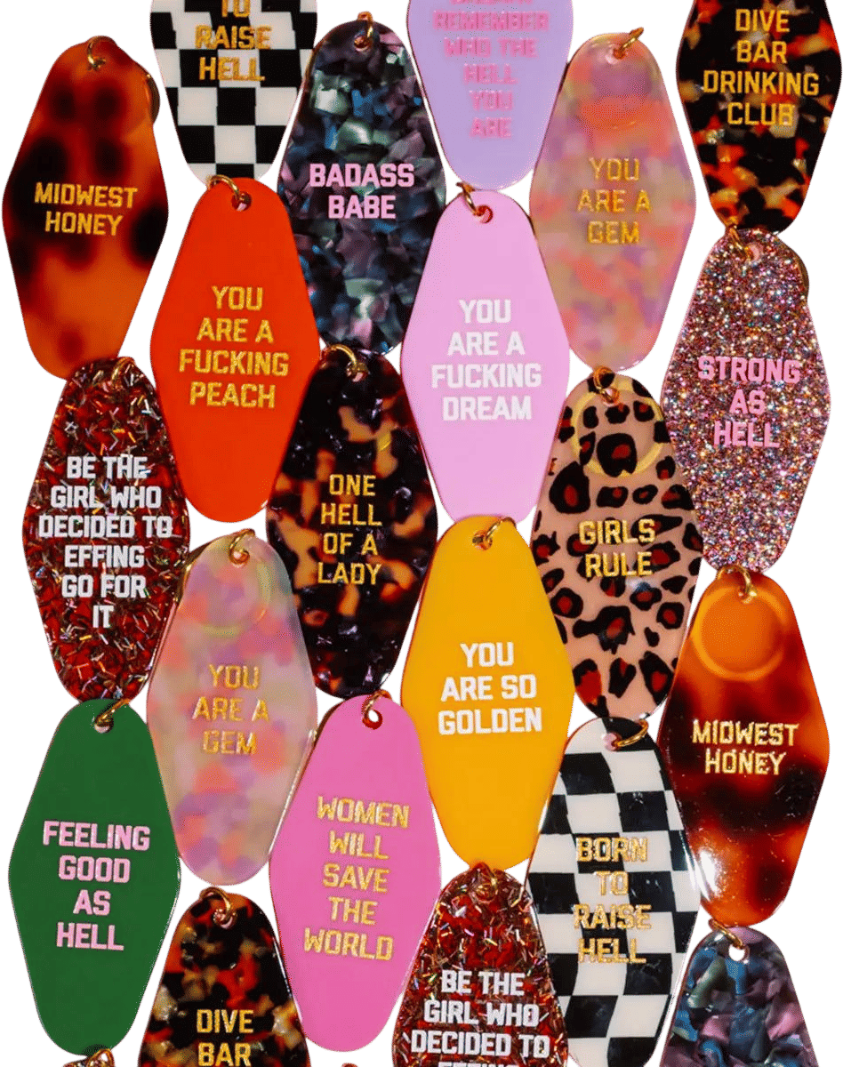Golden Gems Motel Key Tags