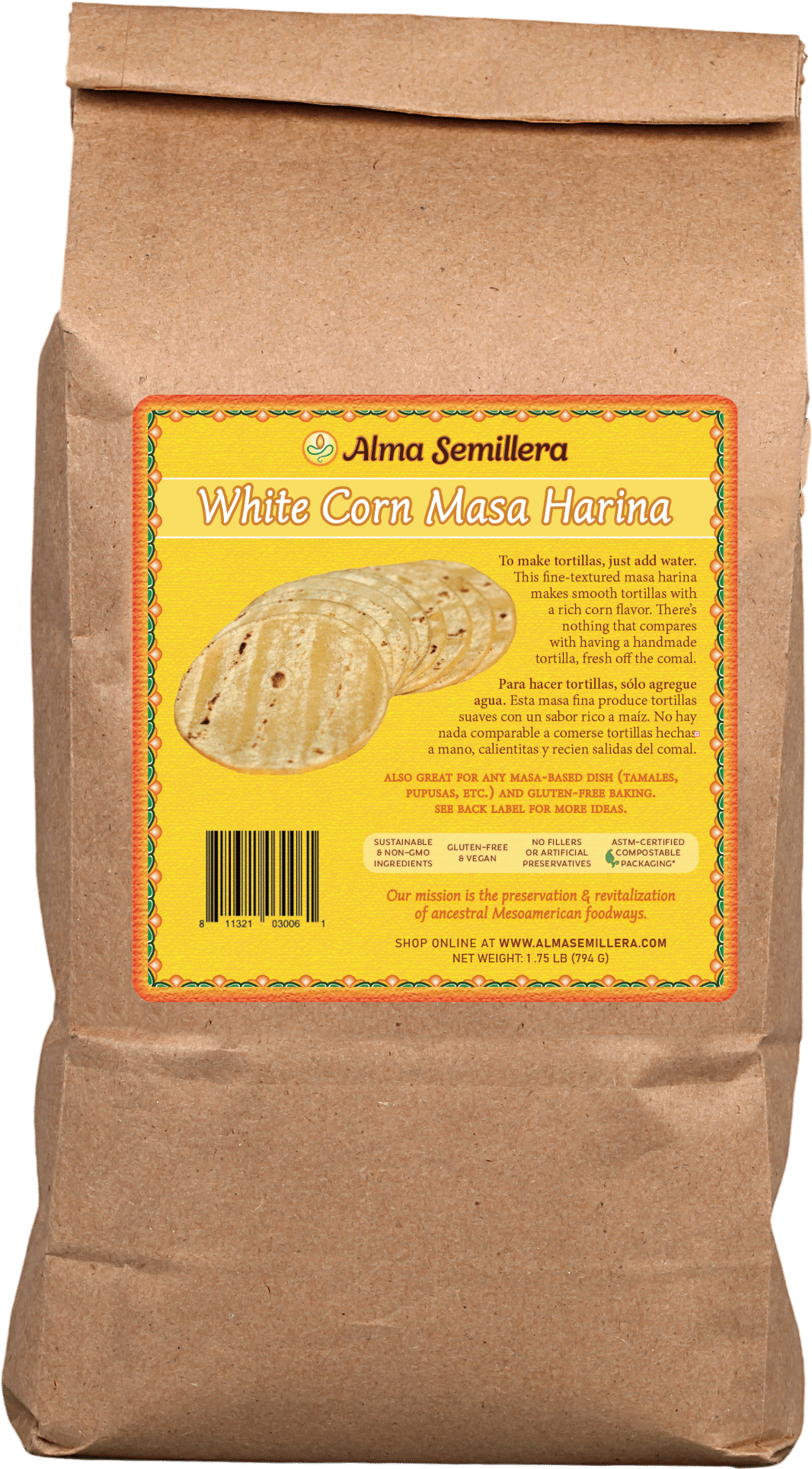 Organic Masa Harina - White Corn