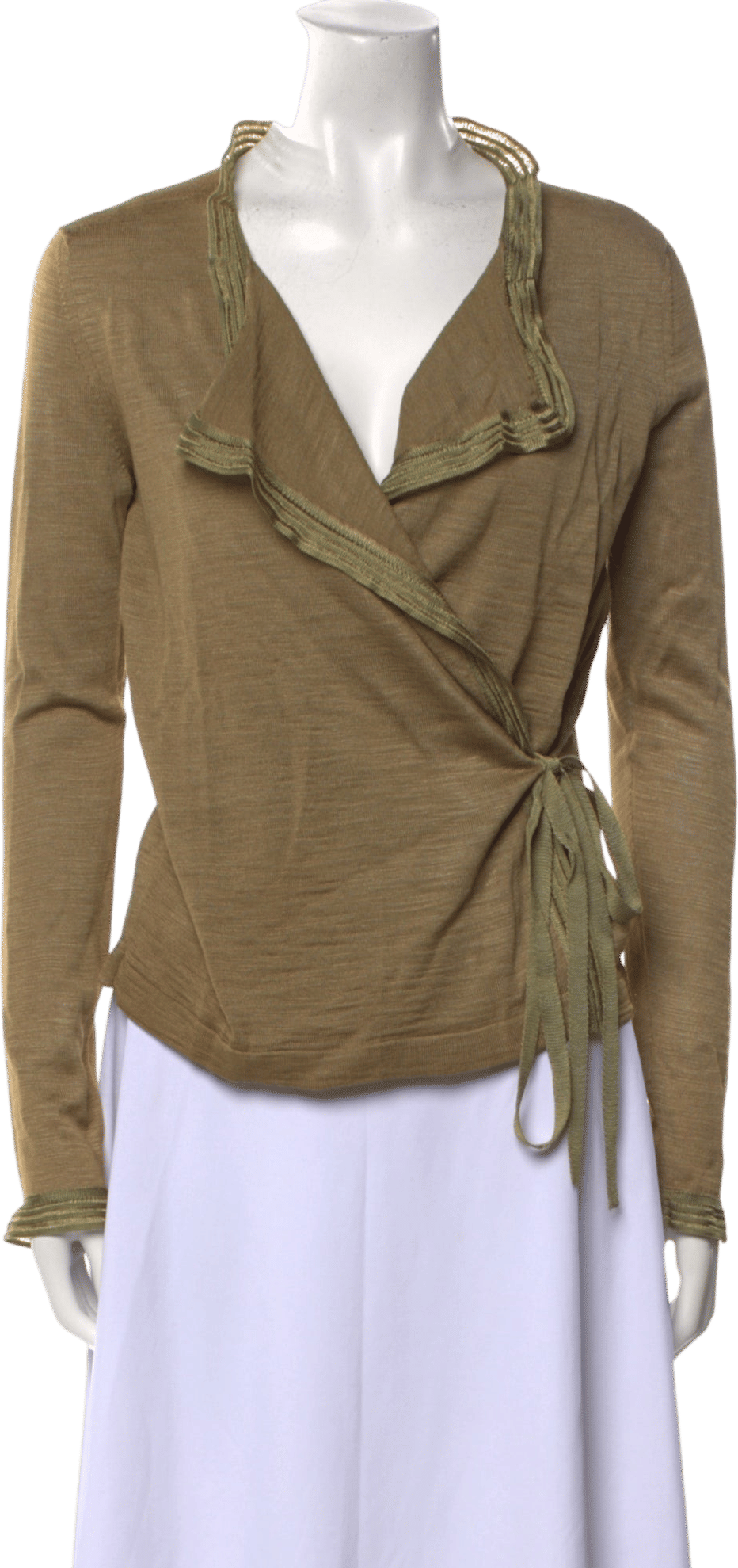 Silk Cowl Neck Sweater