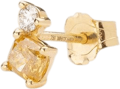 Aurore Yellow Diamond Stud