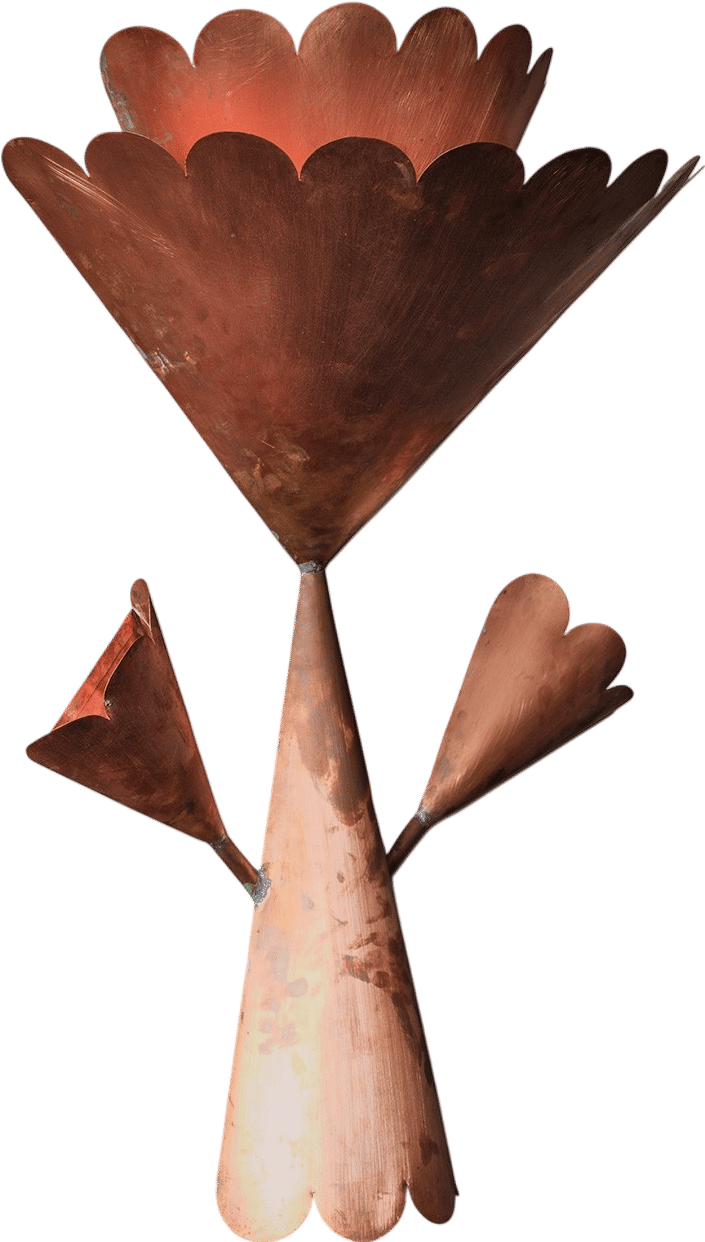 Scalloped Copper Sconce