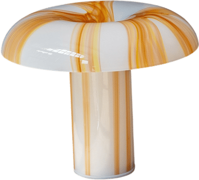 Glass Lamp - Amber Stripes