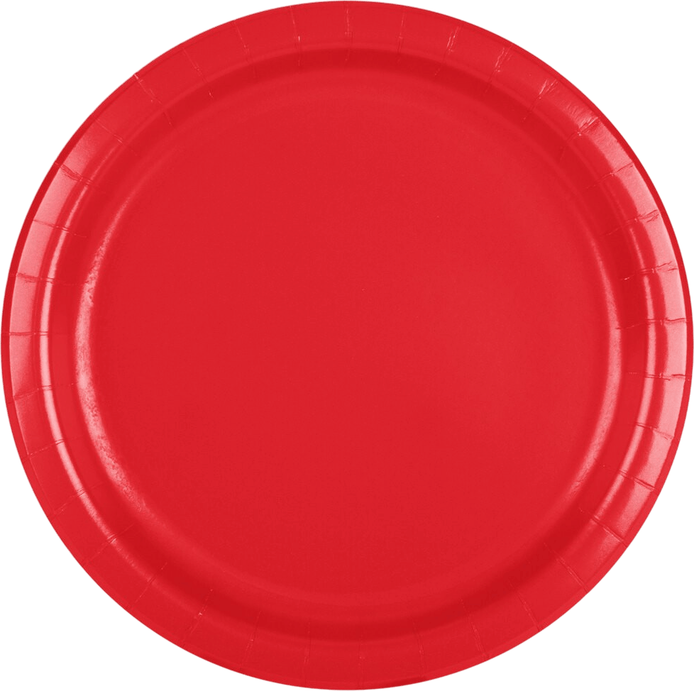 Creative Converting 471031B 9" Classic Red Paper Plate - 240/Case