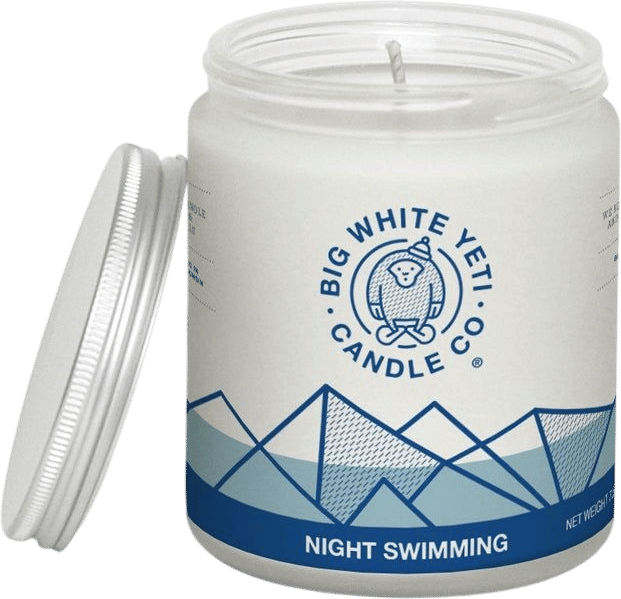 Big White Yeti Night Swimming Soy Candle