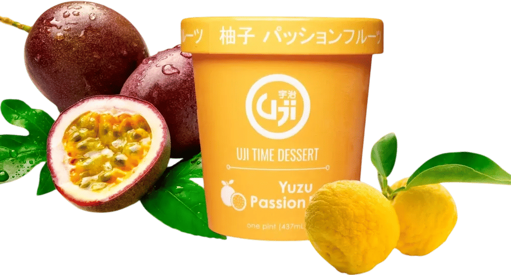 Yuzu Passionfruit Ice Cream