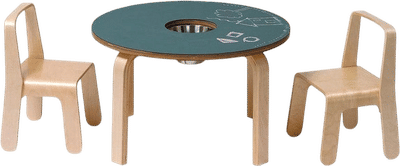 Woody Chalkboard Table