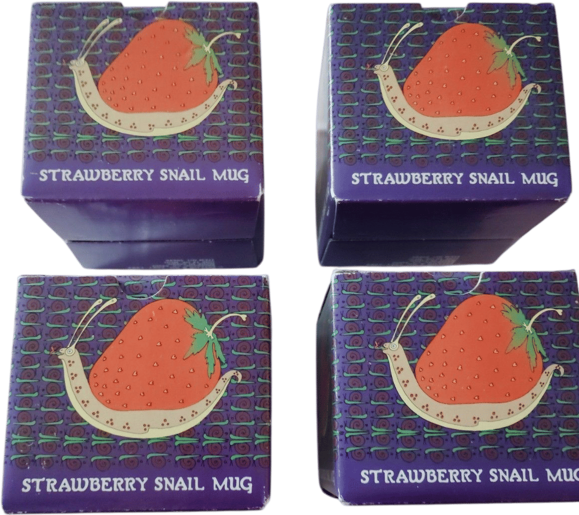 Vintage Taylor & Ng Strawberry Snail Mug 1981-82
