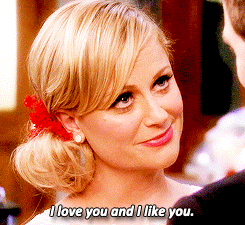 I love you and I like you.