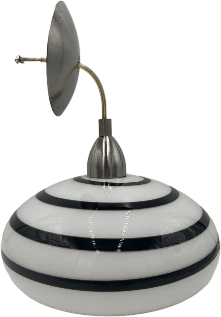 Vintage Swirl Zebra Glass Ceiling Light