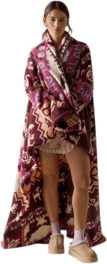 Wearable Bed Rotting Throw Blanket