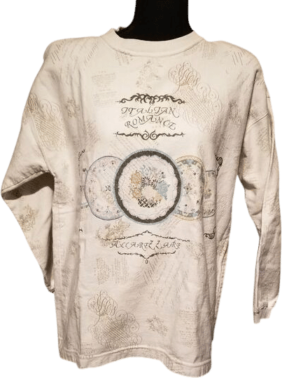 vintage gitano italian romance pullover 80s/90s