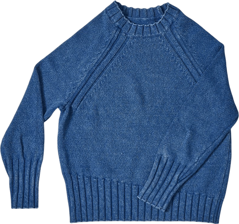 Quaker Crewneck Sweater in Indigo