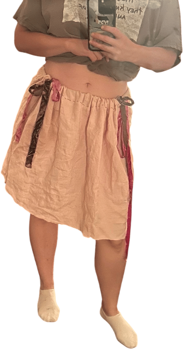 Sewing two pieces of fabric together and calling it a skirt