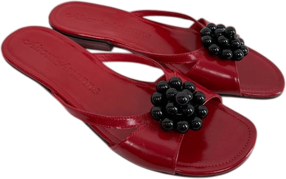 Flora Red Sandals