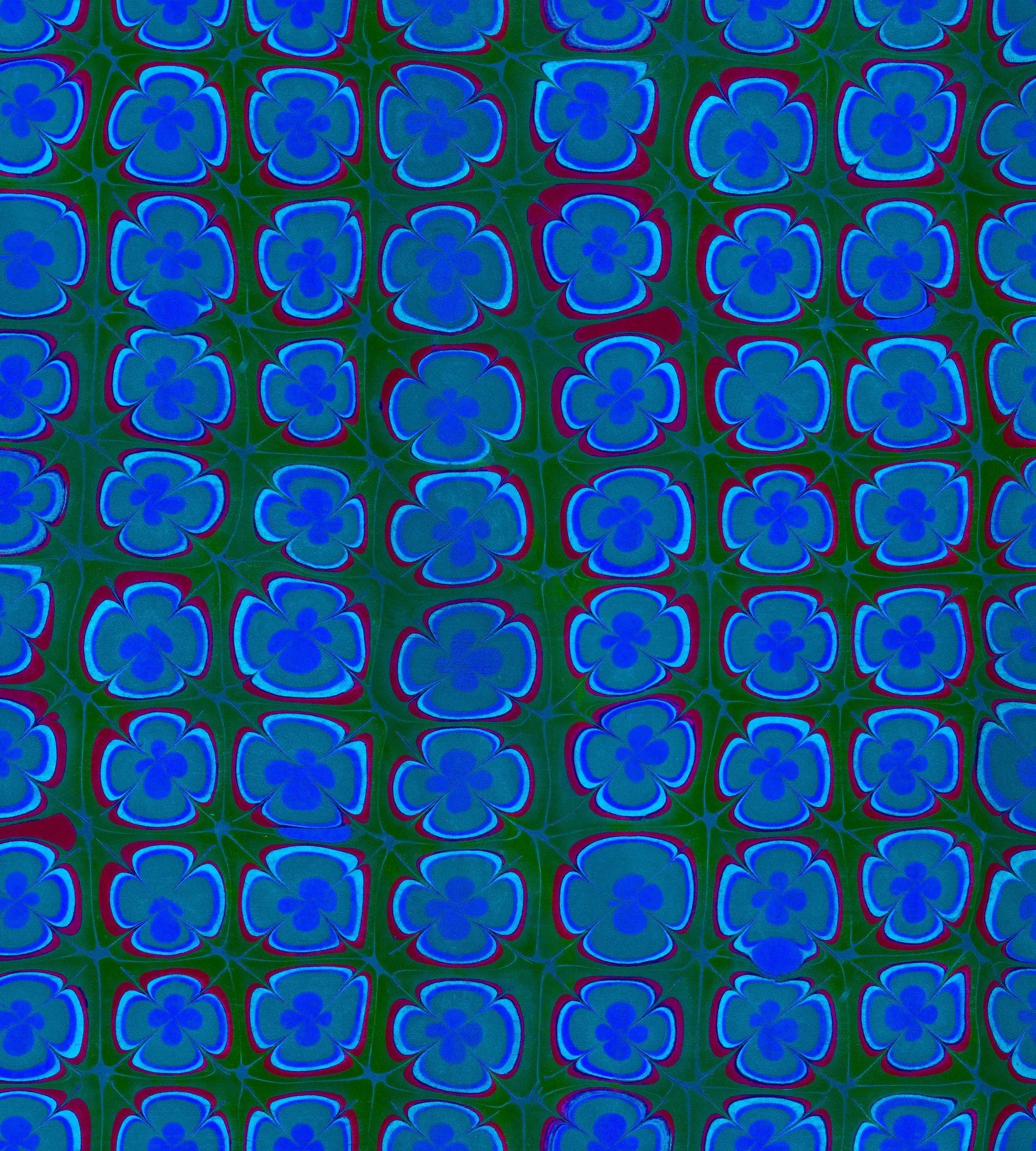 Voutsa Trippy Pansies Emerald City Wallpaper