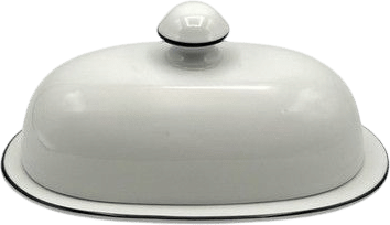 Christianshavn Blue Porcelain Butter Dish