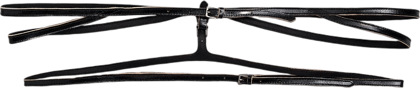 Amandha Black Leather Belt