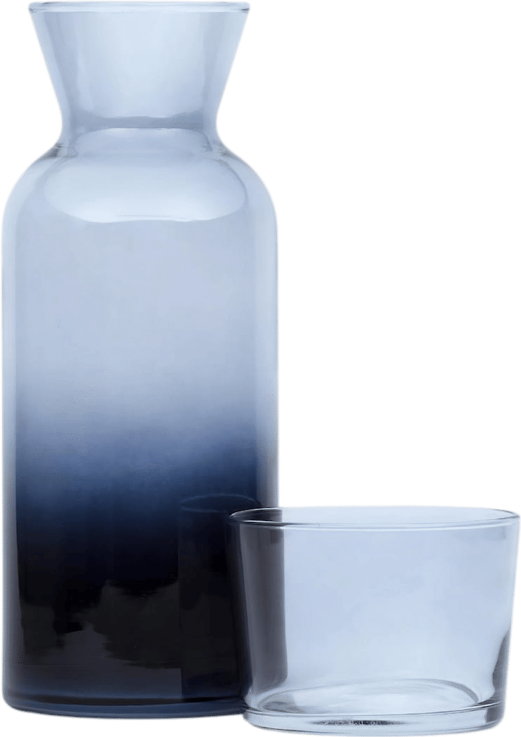 Handmade Crystal Bedside Carafe and Glass Set: Modern Style
