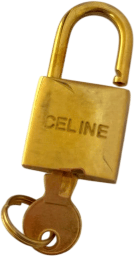 Celine Vintage Padlock Key Set