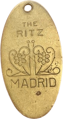 Antique "The Ritz" Madrid Hotel Key Fob (circa 1930)