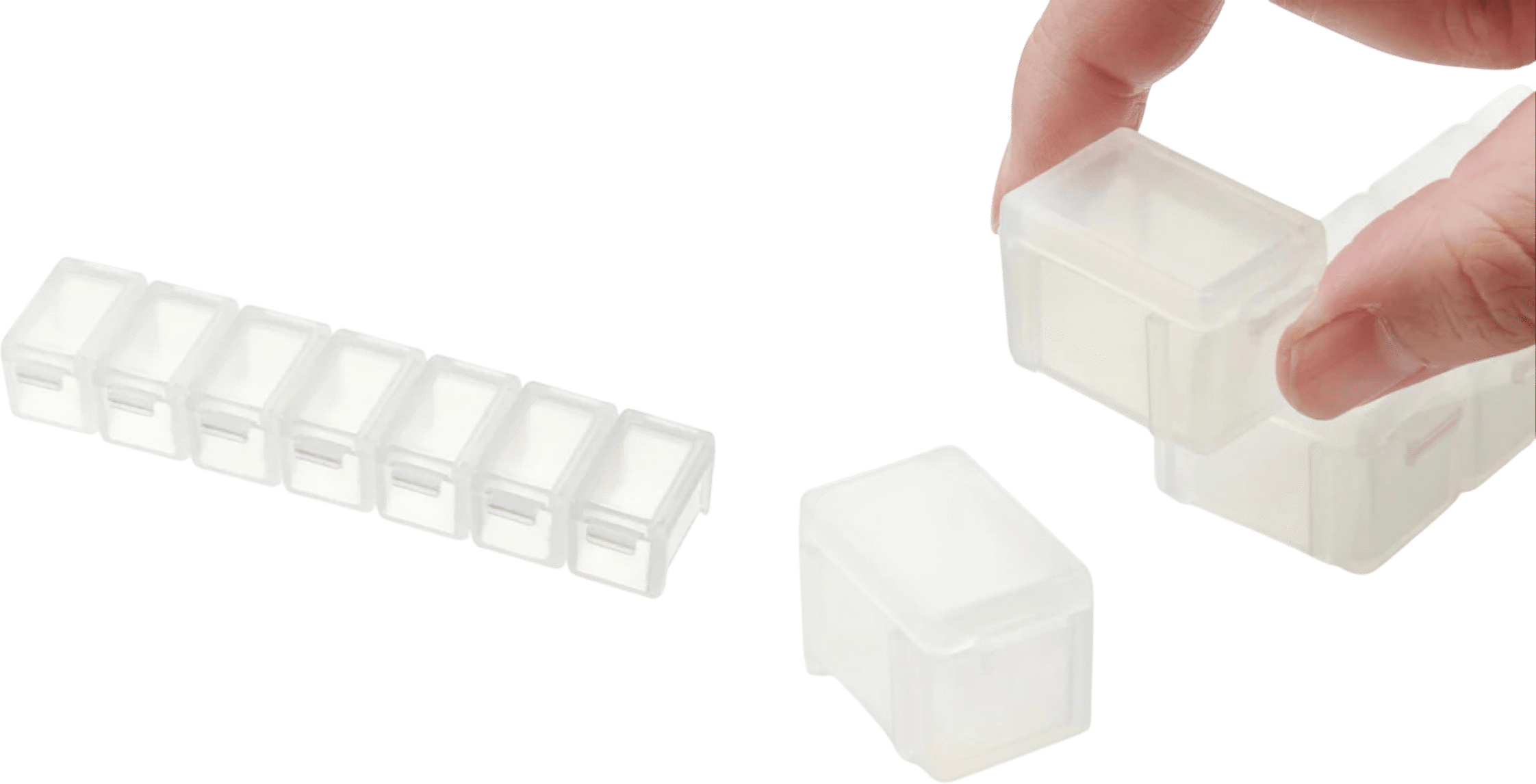 Polypropylene Connectable Pill Case