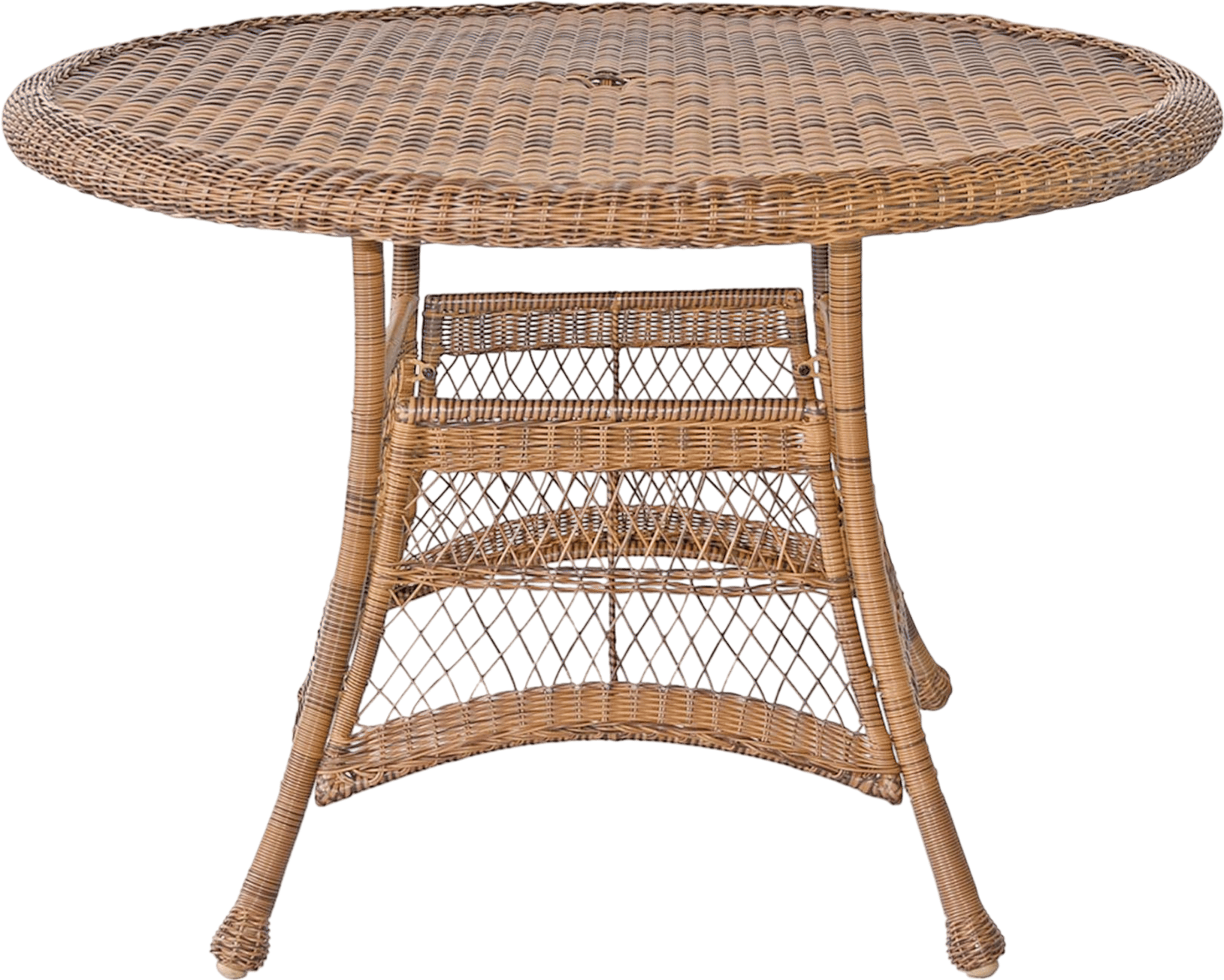 wicker outdoor dining table