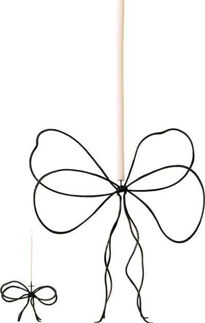 Bow Candle Holder Set