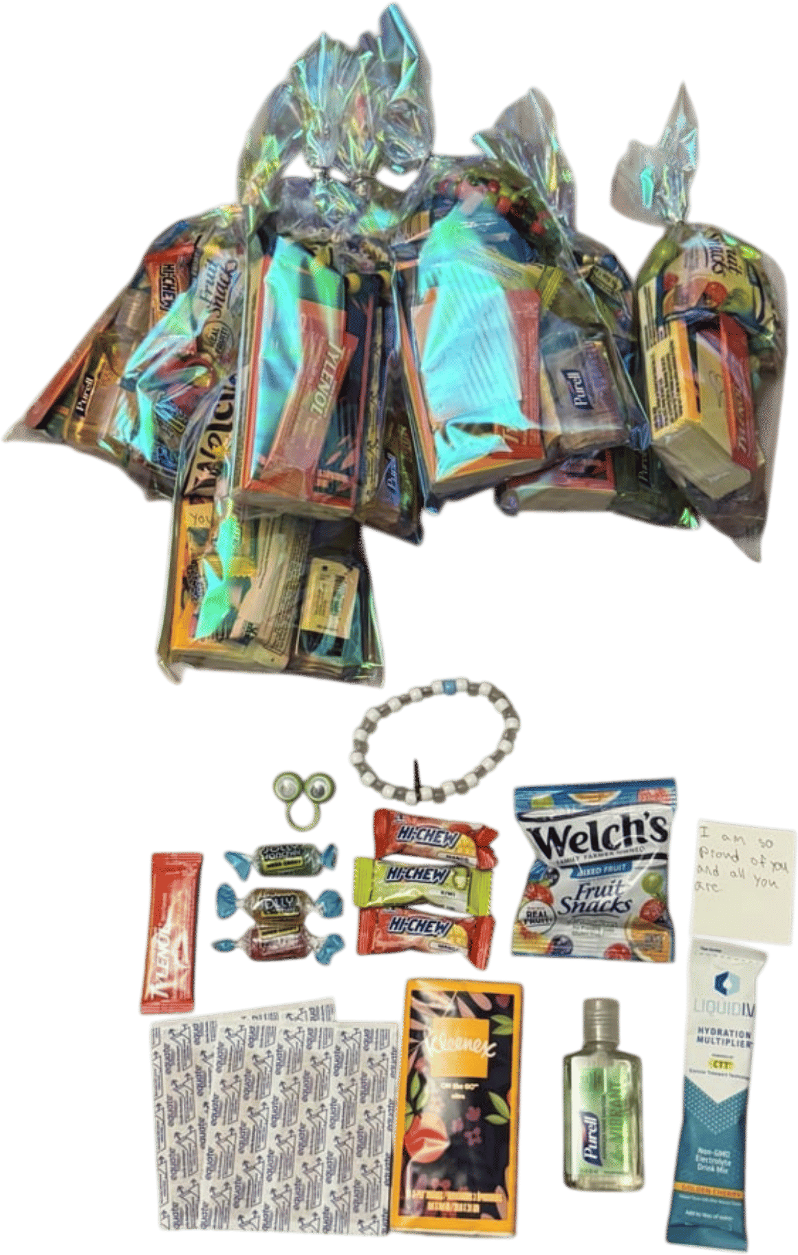 Give out grown up goodie bags
