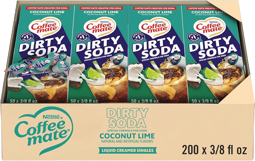 Nestle Coffee mate Dirty Soda Coconut Lime Creamer Singles (200-Pack)