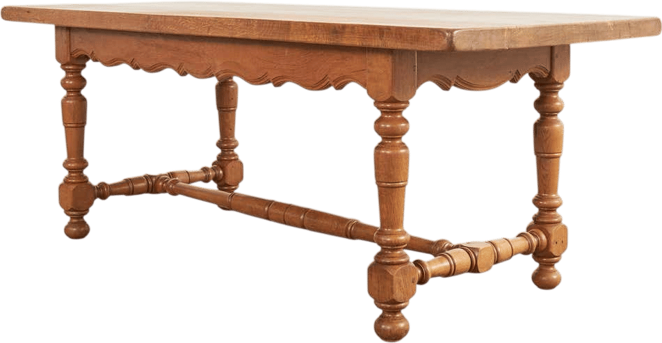 Antique Stripped French Oak Dining Table