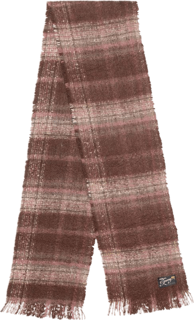 Burgundy Plaid Scarf