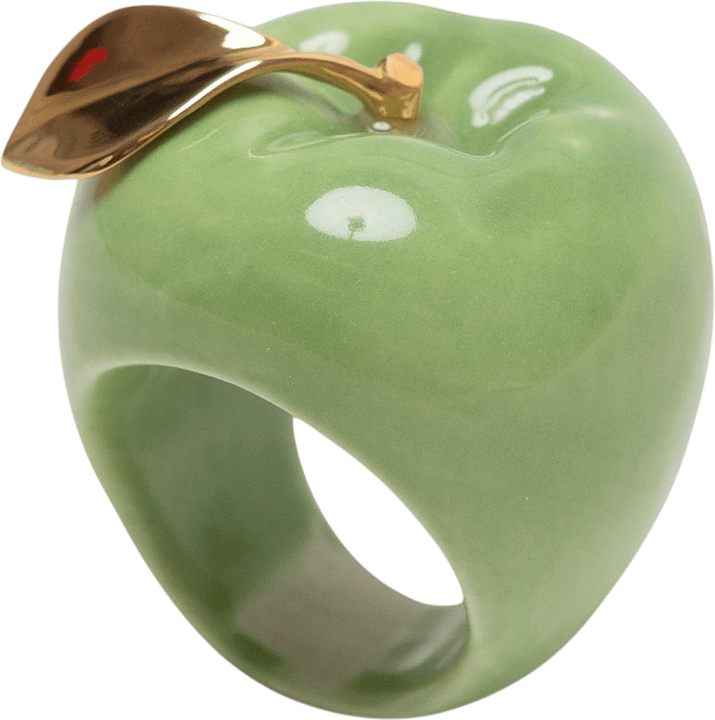 Andrés Gallardo Green Apple Gold-Plated Ring