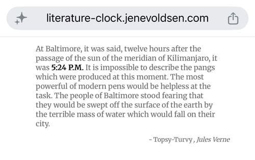 Literature Clock