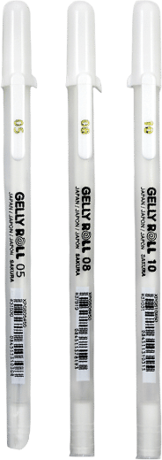Gelly Roll white pen