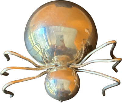 Huge Sterling Spider Brooch