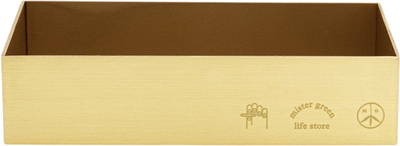 Trifecta Logo Box - Heavy Brass