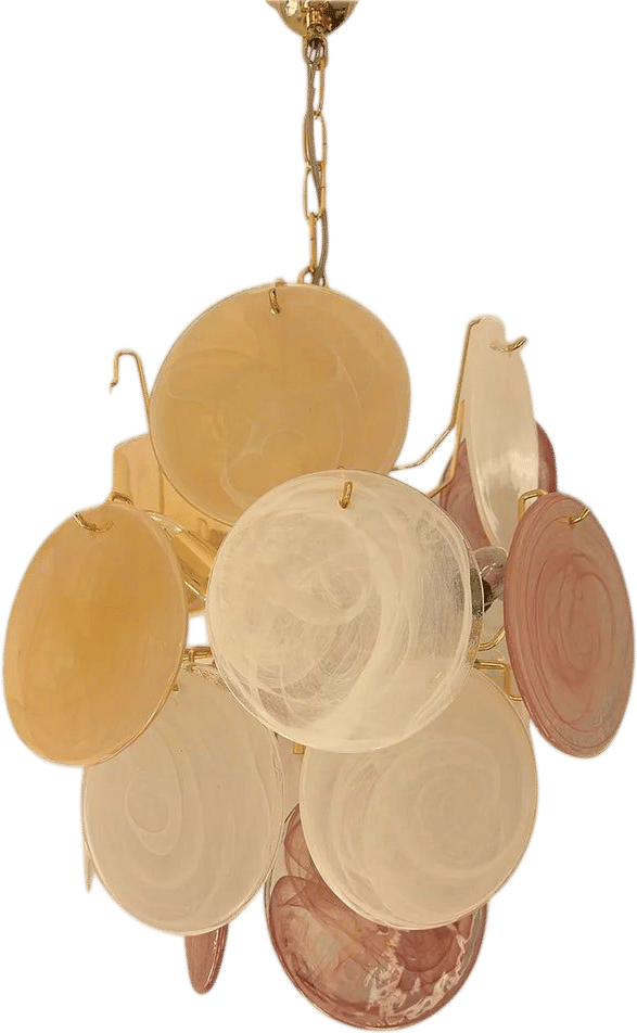 Italian Murano Disk Chandelier